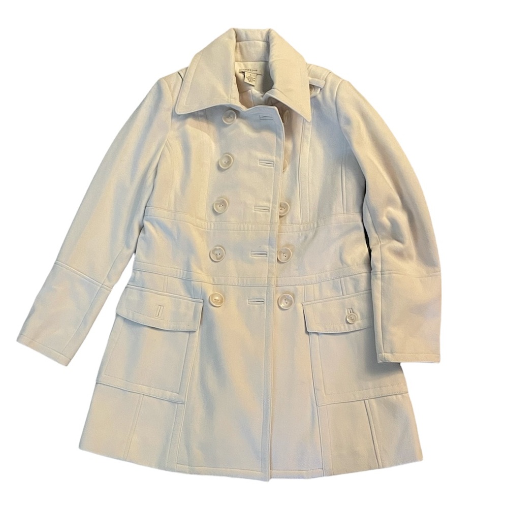 Tan Vertigo Double Breasted Peacoat